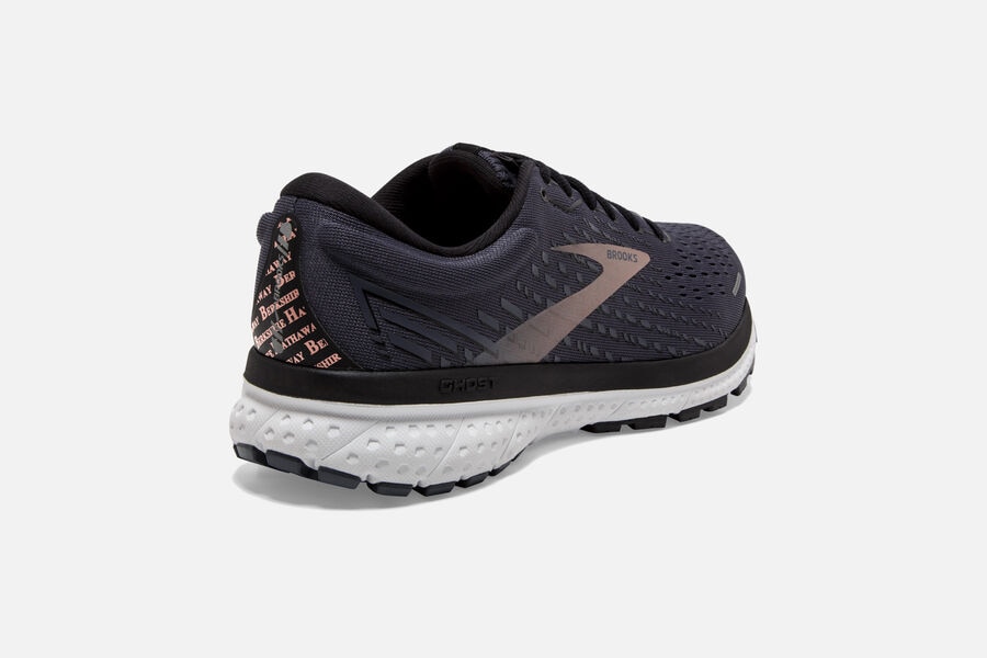 Brooks Running Shoes - Ghost 13 Road Womens - Black/Pink - KOW-675213